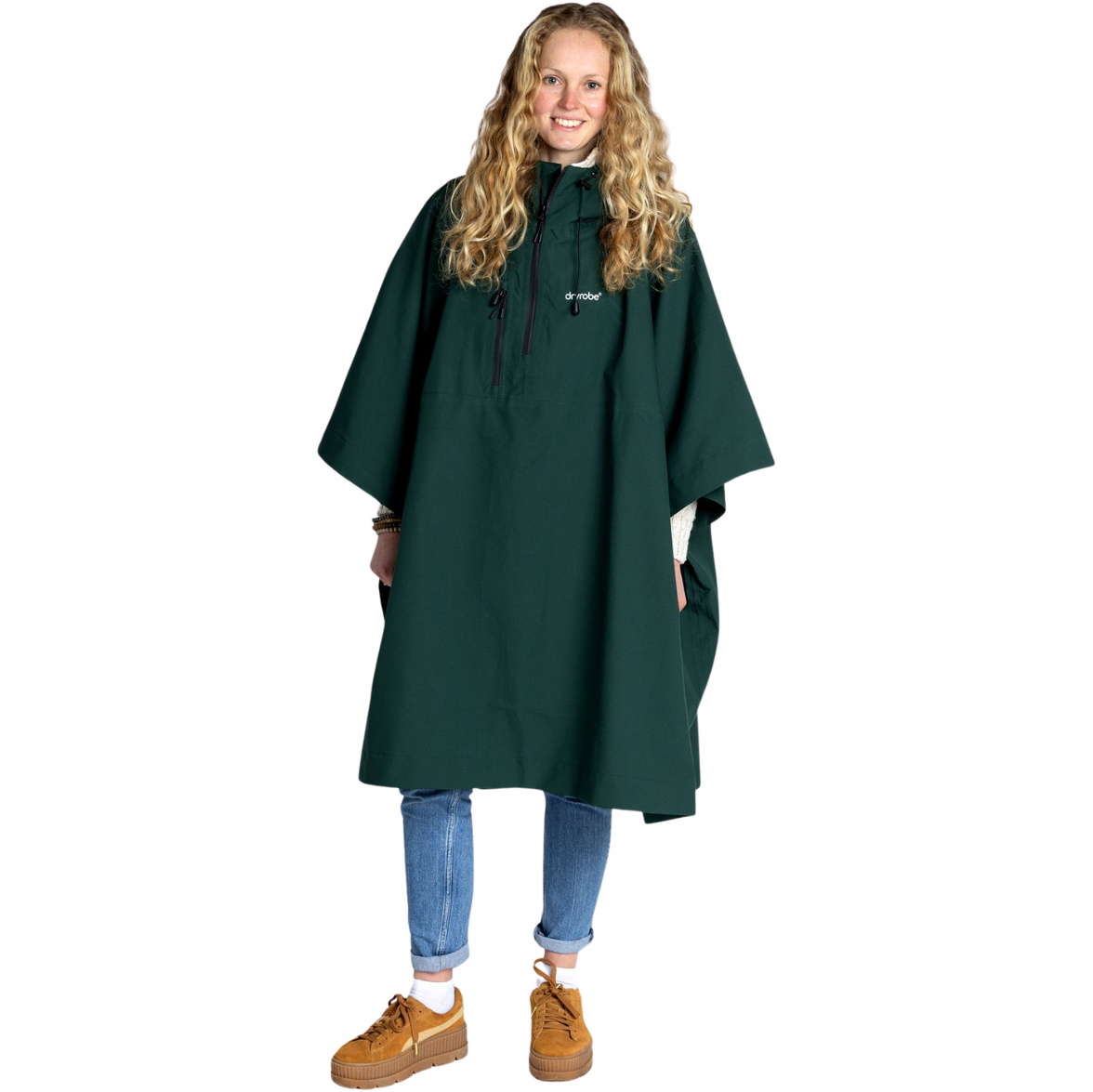 2026 Robe De Change Imperméable « Dryrobe » / Poncho DRWCRP - Dark Green